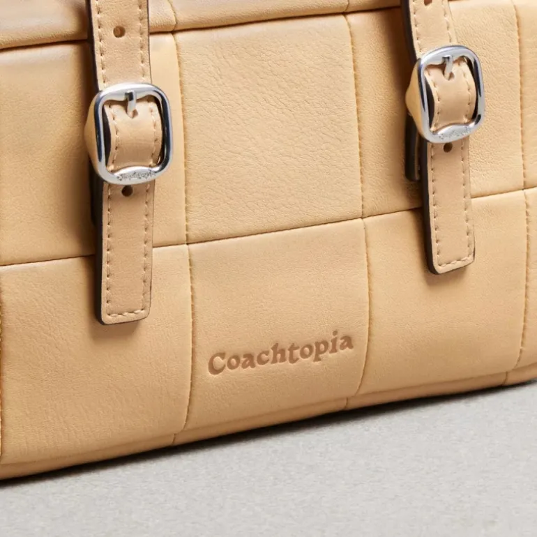 Alter/Ego Mini-Satchel aus Upcrafted-Leder mit Umhängeriemen und Schachbrettmuster*COACH Fashion