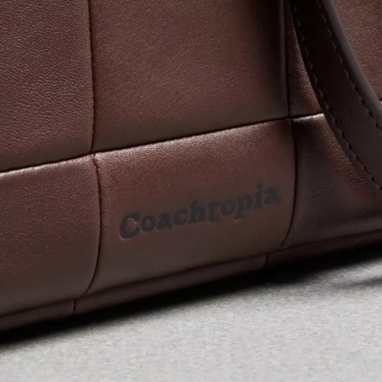 Alter/Ego Satchel aus Upcrafted-Leder im Schachbrettmuster*COACH Hot