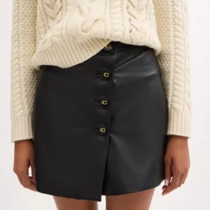 Asymmetrischer Lederrock*COACH New