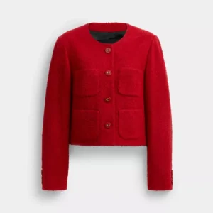 Bouclé-Jacke*COACH Sale