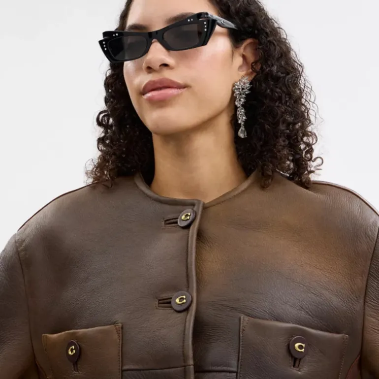 Cardigan-Jacke aus Lammfell*COACH Best