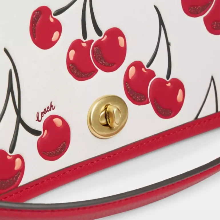 Dinky Tasche mit Kirschprint*COACH Clearance