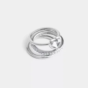 Halo Ring Set Mit Herz*COACH Discount