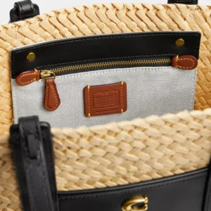 Kleine Tote Tasche Aus Stroh*COACH Cheap