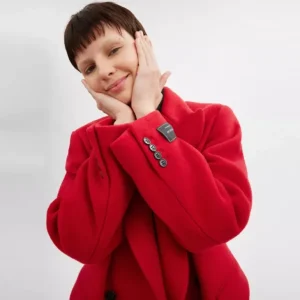 Kurzer Mantel Aus Recycelter Wolle*COACH Clearance