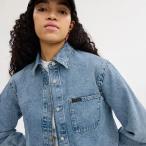 Kurzes Denim Hemd Mit Knopfleiste*COACH Best Sale