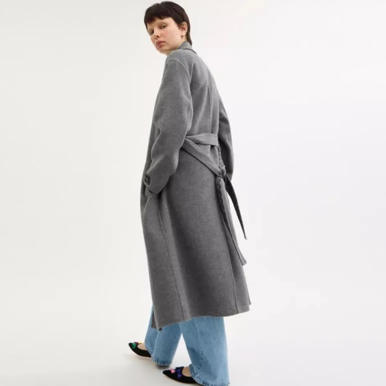 Langer Wollmantel*COACH Cheap