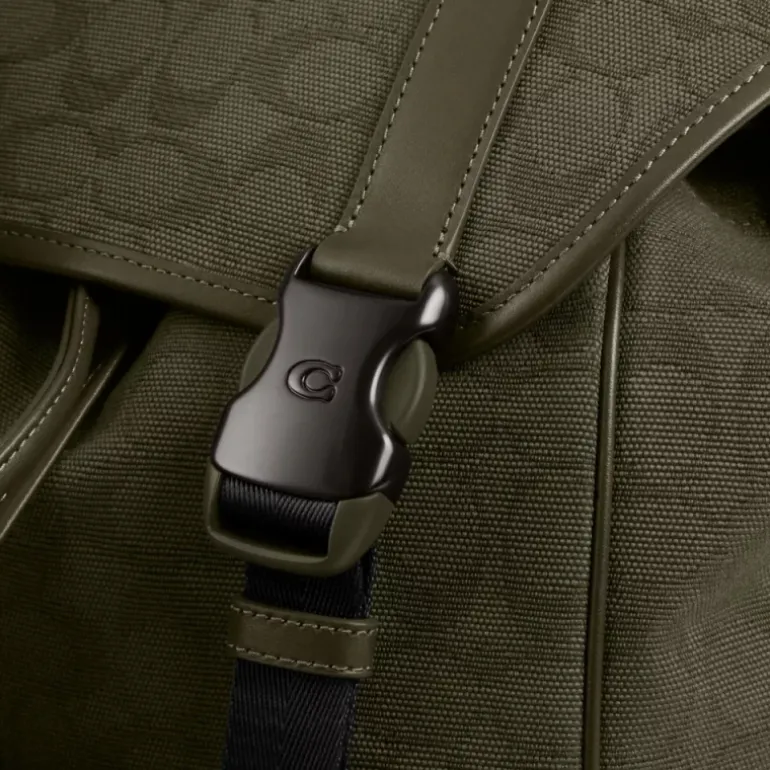 League Rucksack Mit Umschlag Aus Signature Canvas Jacquard*COACH Shop