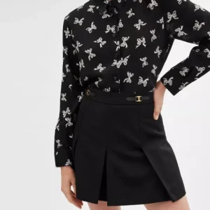 Mini-Faltenrock mit Heritage C*COACH Best Sale