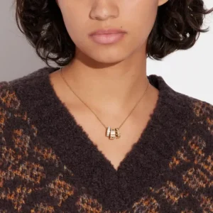 Signature Halskette Aus Emaille*COACH Best Sale