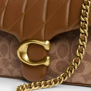 Tabby Schultertasche 26 aus Signature-Canvas mit Steppung*COACH Best Sale