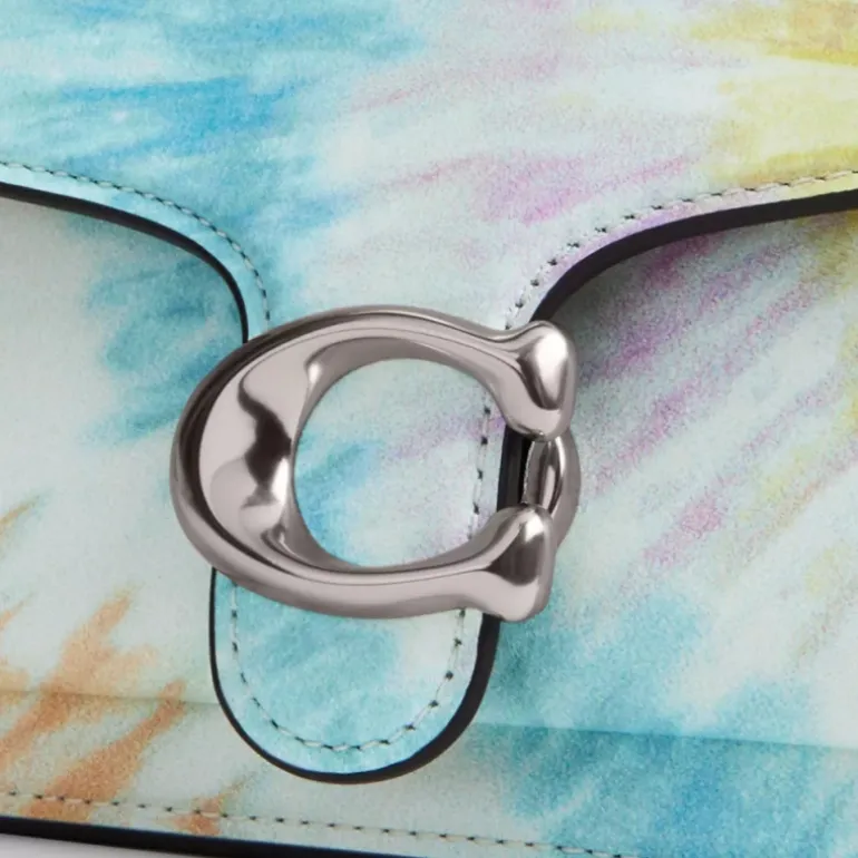 Tabby Schultertasche 20 Mit Batikprint In Regenbogenfarben*COACH New