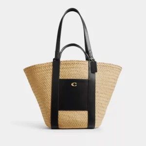Tote Tasche Aus Stroh*COACH Sale