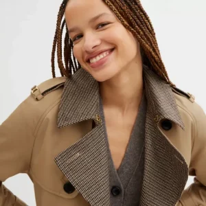 Trenchcoat aus Materialmix*COACH Cheap