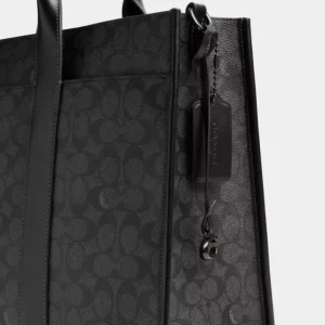 Wesley Tote aus Signature-Canvas*COACH Cheap