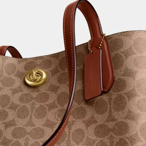 Willow Tote Mit Charakteristischem Canvas*COACH Cheap